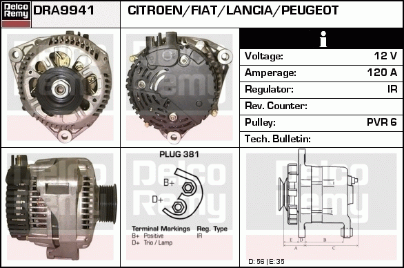 Alternateur Remanufactured REMY (Light Duty)