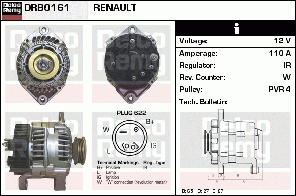 Alternateur Remanufactured REMY (Light Duty)