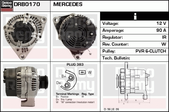 Alternateur Remanufactured REMY (Light Duty)