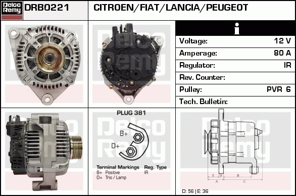 Alternateur Remanufactured REMY (Light Duty)