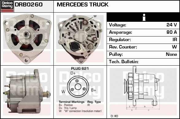 Alternateur Remanufactured DELCO REMY (Heavy Duty)