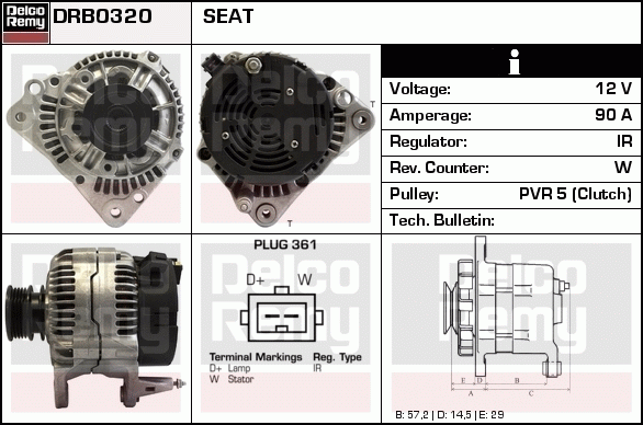 Alternateur Remanufactured REMY (Light Duty)