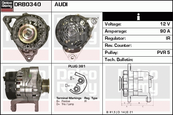 Alternateur Remanufactured REMY (Light Duty)