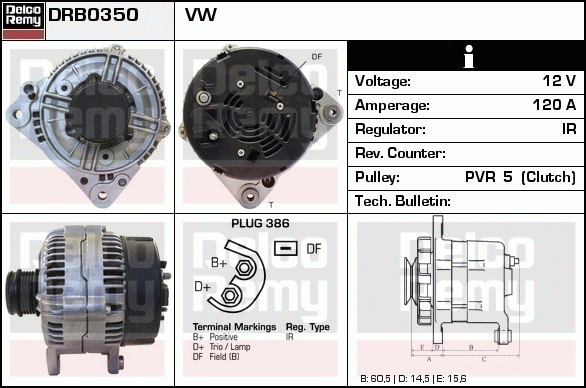 Alternateur Remanufactured REMY (Light Duty)