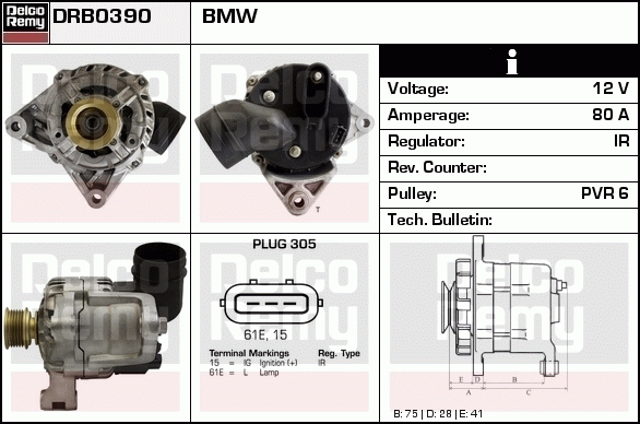 Alternateur Remanufactured REMY (Light Duty)