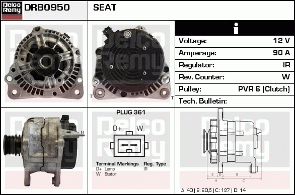 Alternateur Remanufactured REMY (Light Duty)