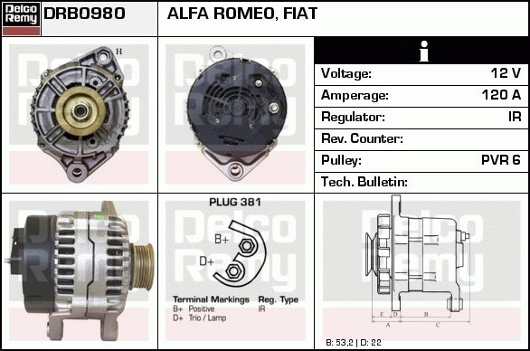 Alternateur Remanufactured REMY (Light Duty)