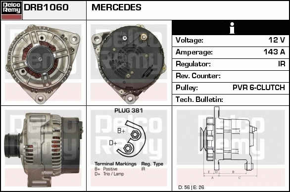 Alternateur Remanufactured REMY (Light Duty)