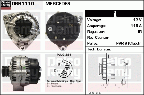 Alternateur Remanufactured REMY (Light Duty)
