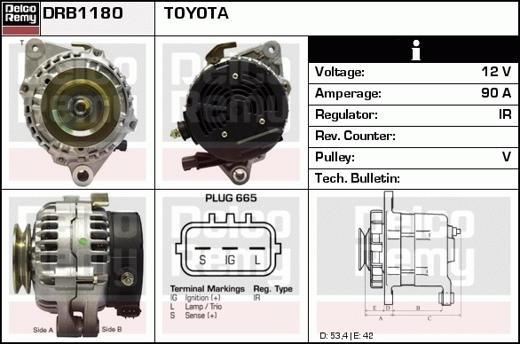 Alternateur Remanufactured REMY (Light Duty)