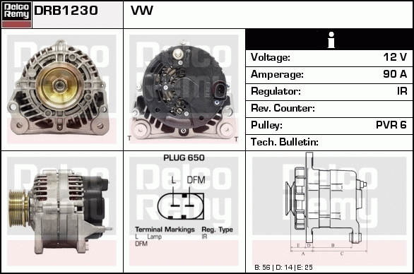 Alternateur Remanufactured REMY (Light Duty)