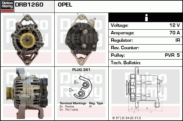 Alternateur Remanufactured REMY (Light Duty)