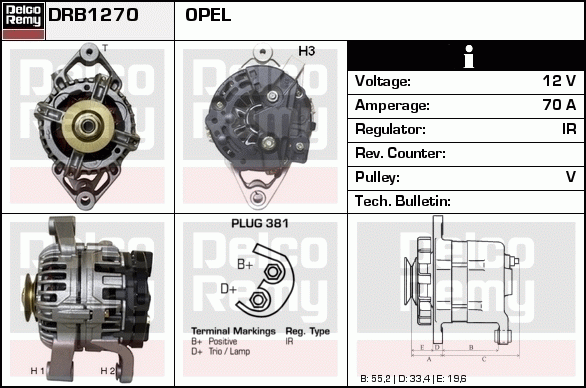 Alternateur Remanufactured REMY (Light Duty)