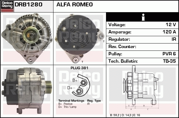 Alternateur Remanufactured REMY (Light Duty)