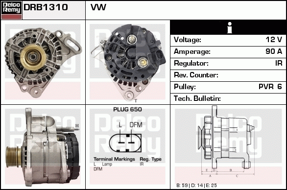 Alternateur Remanufactured REMY (Light Duty)