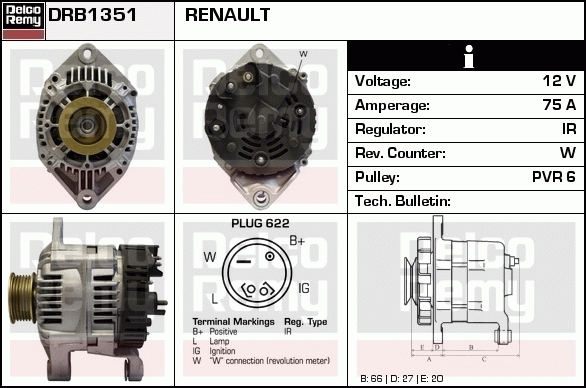 Alternateur Remanufactured REMY (Light Duty)