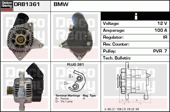 Alternateur Remanufactured REMY (Light Duty)