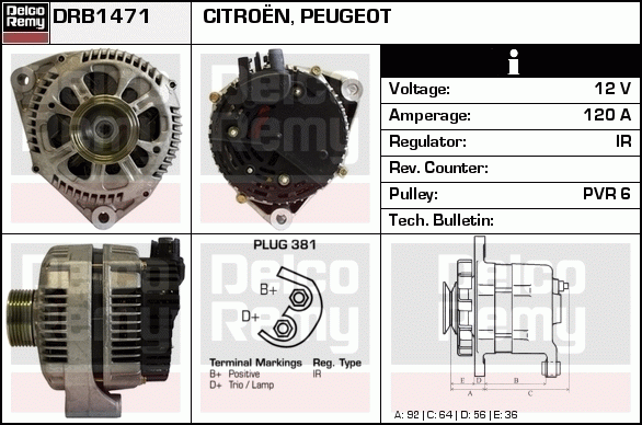 Alternateur Remanufactured REMY (Light Duty)