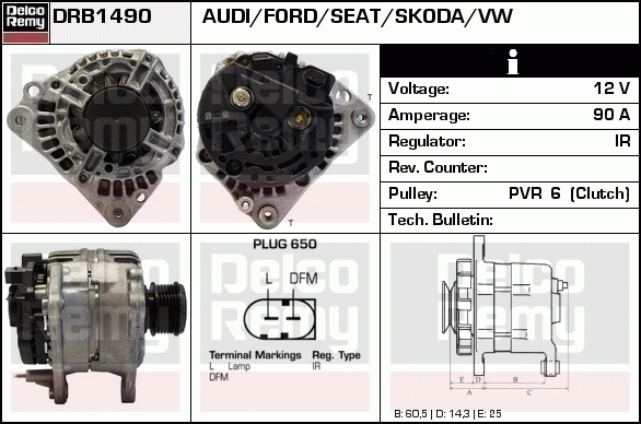 Alternateur Remanufactured REMY (Light Duty)