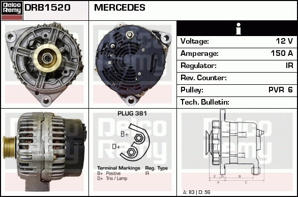 Alternateur Remanufactured REMY (Light Duty)