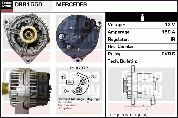 Alternateur Remanufactured REMY (Light Duty)