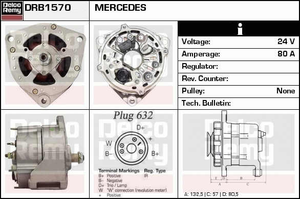 Alternateur Remanufactured DELCO REMY (Heavy Duty)