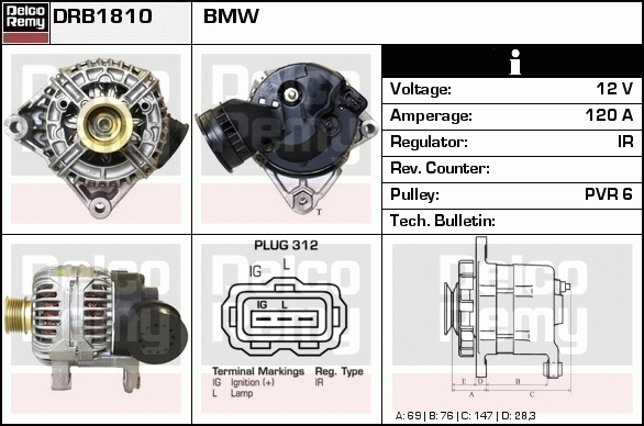 Alternateur Remanufactured REMY (Light Duty)