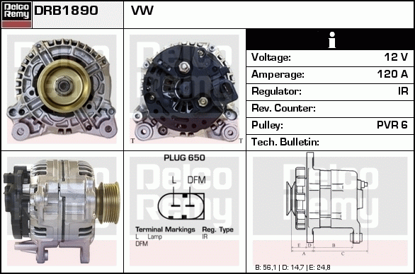 Alternateur Remanufactured REMY (Light Duty)