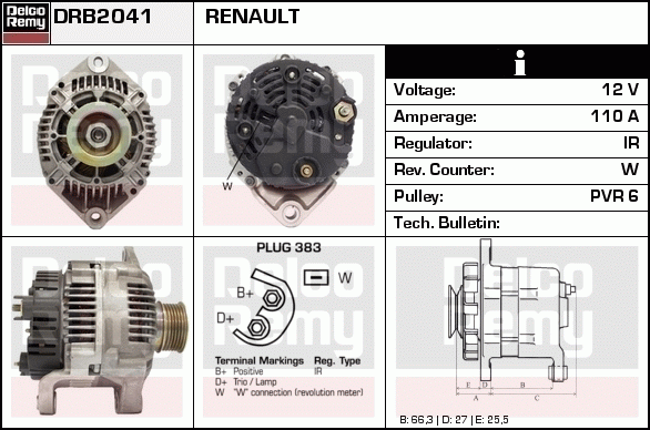 Alternateur Remanufactured REMY (Light Duty)