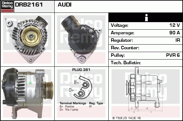 Alternateur Remanufactured REMY (Light Duty)