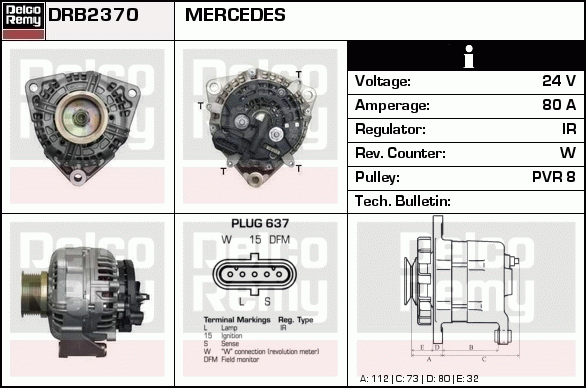 Alternateur Remanufactured DELCO REMY (Heavy Duty)