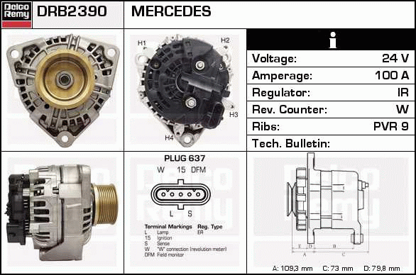 Alternateur Remanufactured DELCO REMY (Heavy Duty)