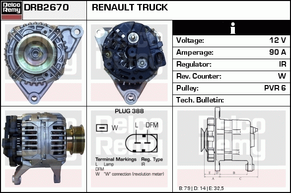 Alternateur Remanufactured REMY (Light Duty)