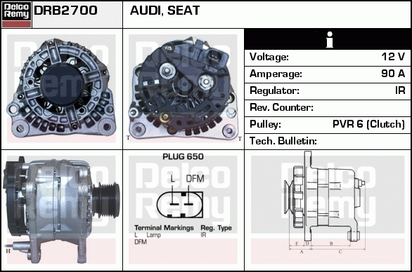 Alternateur Remanufactured REMY (Light Duty)