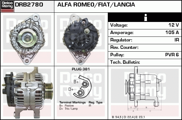 Alternateur Remanufactured REMY (Light Duty)