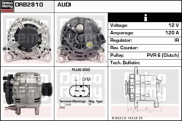 Alternateur Remanufactured REMY (Light Duty)