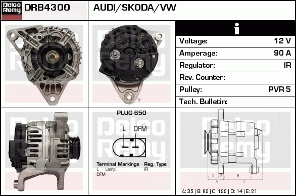 Alternateur Remanufactured REMY (Light Duty)