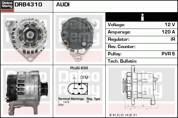 Alternateur Remanufactured REMY (Light Duty)