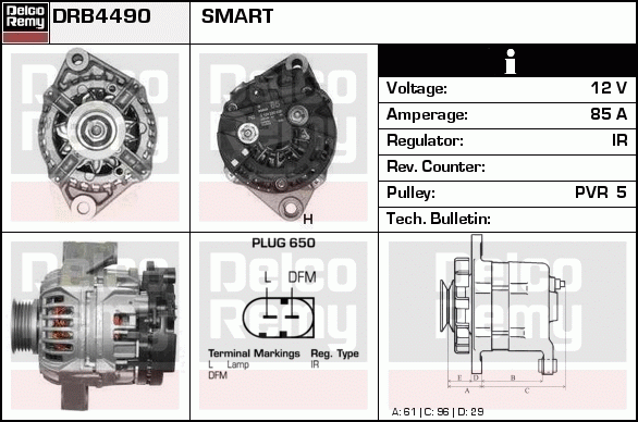 Alternateur Remanufactured REMY (Light Duty)