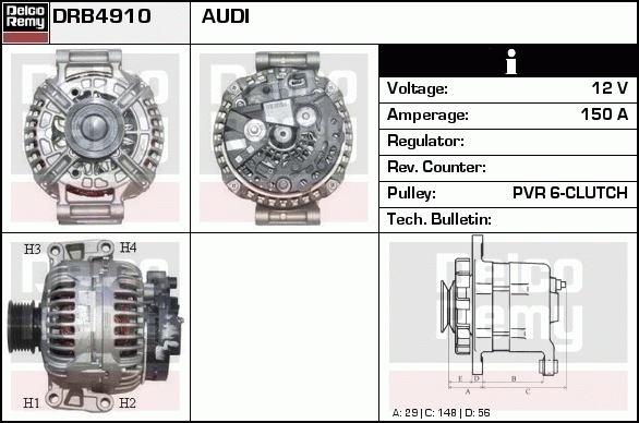 Alternateur Remanufactured REMY (Light Duty)