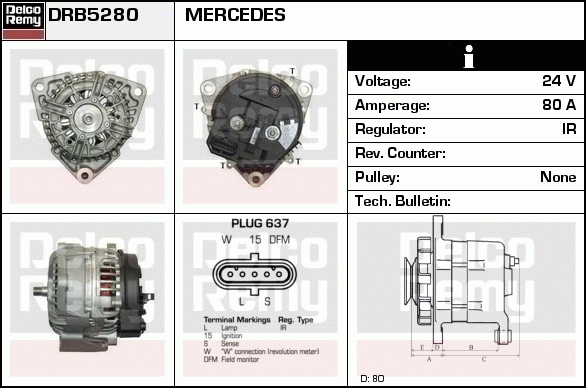 Alternateur Remanufactured DELCO REMY (Heavy Duty)