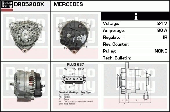 Alternateur Remanufactured DELCO REMY (Heavy Duty)