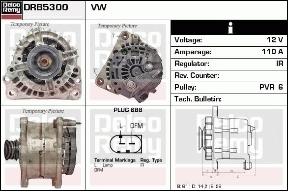 Alternateur Remanufactured REMY (Light Duty)