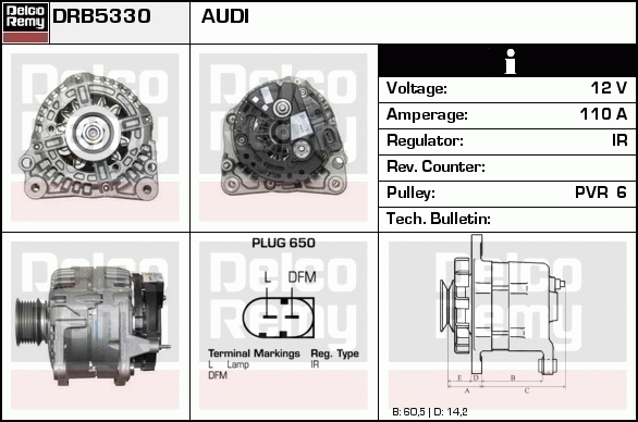 Alternateur Remanufactured REMY (Light Duty)