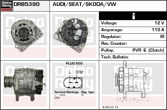 Alternateur Remanufactured REMY (Light Duty)