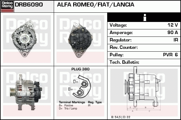 Alternateur Remanufactured REMY (Light Duty)