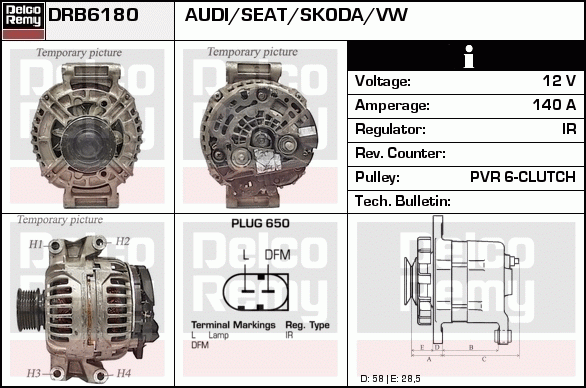 Alternateur Remanufactured REMY (Light Duty)