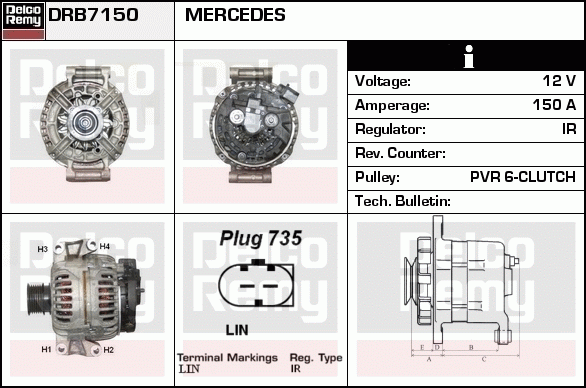 Alternateur Remanufactured REMY (Light Duty)