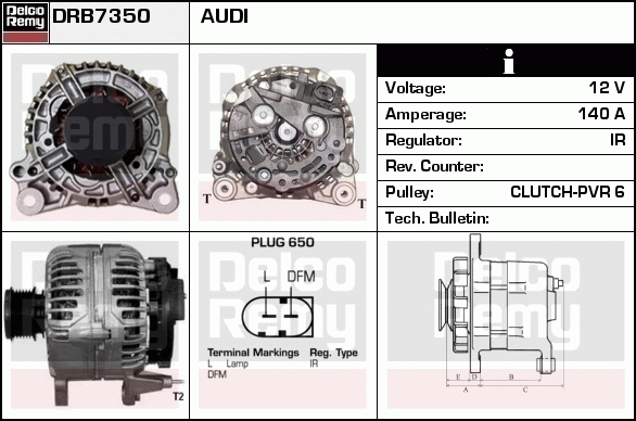 Alternateur Remanufactured REMY (Light Duty)