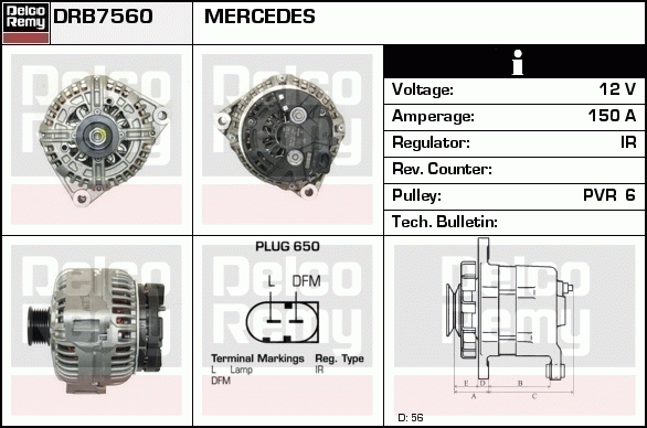 Alternateur Remanufactured REMY (Light Duty)